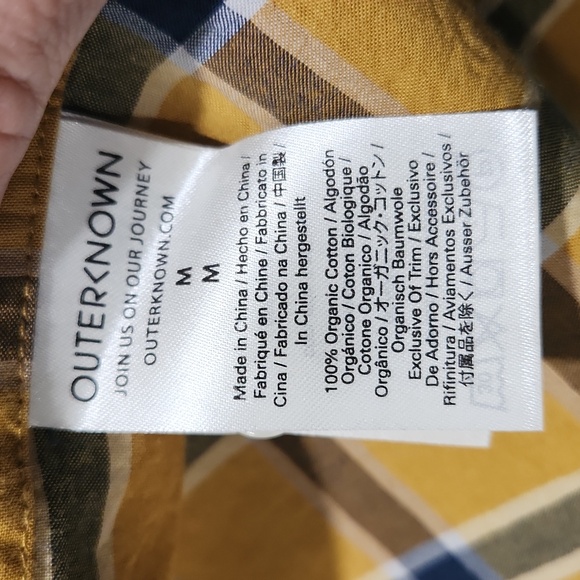 S.E.A. Shirt - Saffron Echo Plaid - Picture 3 of 6